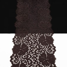 Кружево Италия шоколадное, 14 см | furnitura.com.ua