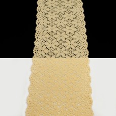 Кружево Италия желтое, 14 см | furnitura.com.ua