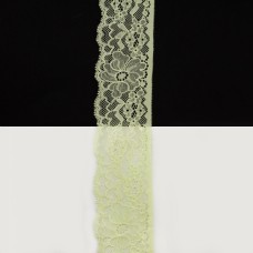 Кружево Италия нежный лайм, 4,5 см | furnitura.com.ua