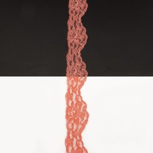 Кружево Италия арт.184 коралловое, шир 5 см, боб 25 м