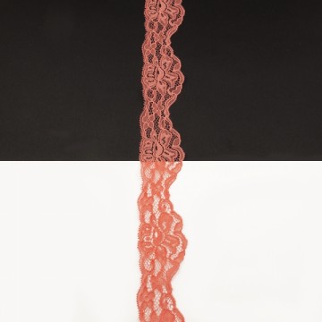 Кружево Италия арт.184 коралловое, шир 5 см, боб 25 м - furnitura.com.ua