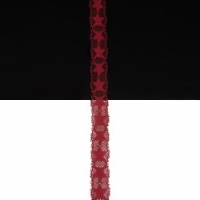 Кружево Италия арт.195 темно-красное, шир 1 см, боб 25 м