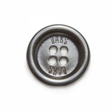 Гудзик чорний метал, 20 мм | furnitura.com.ua