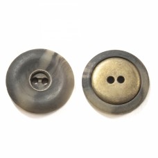 Ґудзик сіро-золотий, 20 мм | furnitura.com.ua