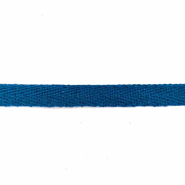 Тесьма х/б (киперная) 10мм темно-синяя 5166