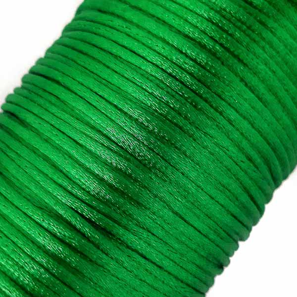 шнур корсетный зеленый, 2 мм