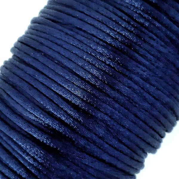 корсетний шнур темно-синій, 2 мм