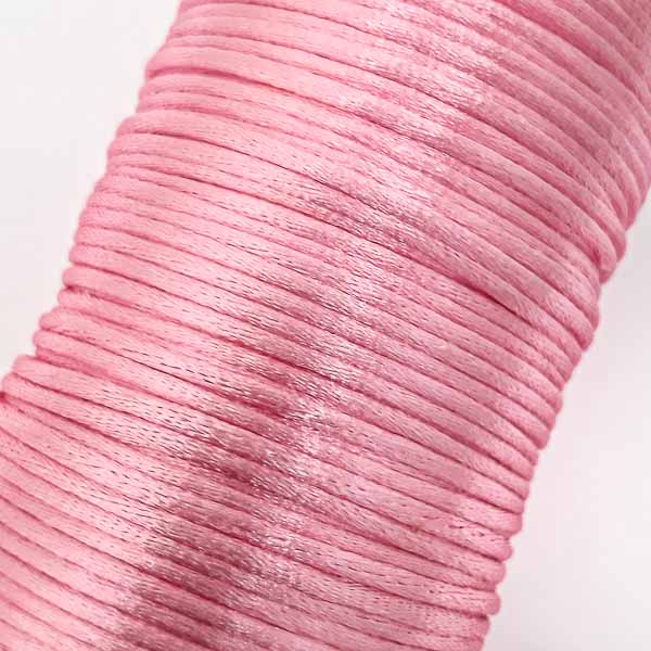 шнур корсетний рожевий, 2 мм