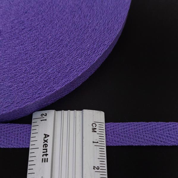 Тесьма х/б (киперная) фиолетовый, 10мм 