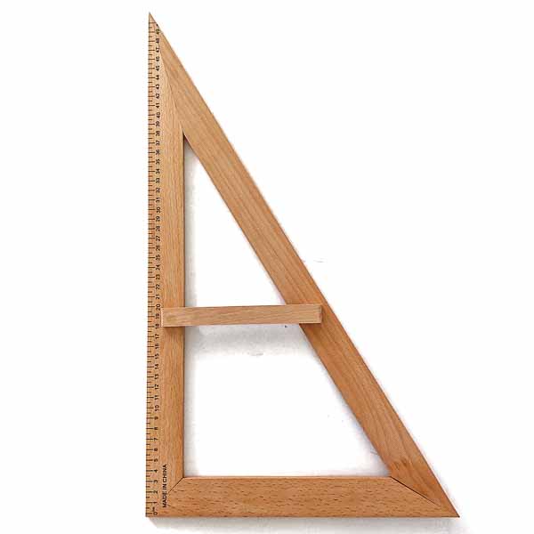 Лінійка лекальна дерев'яна трикутник