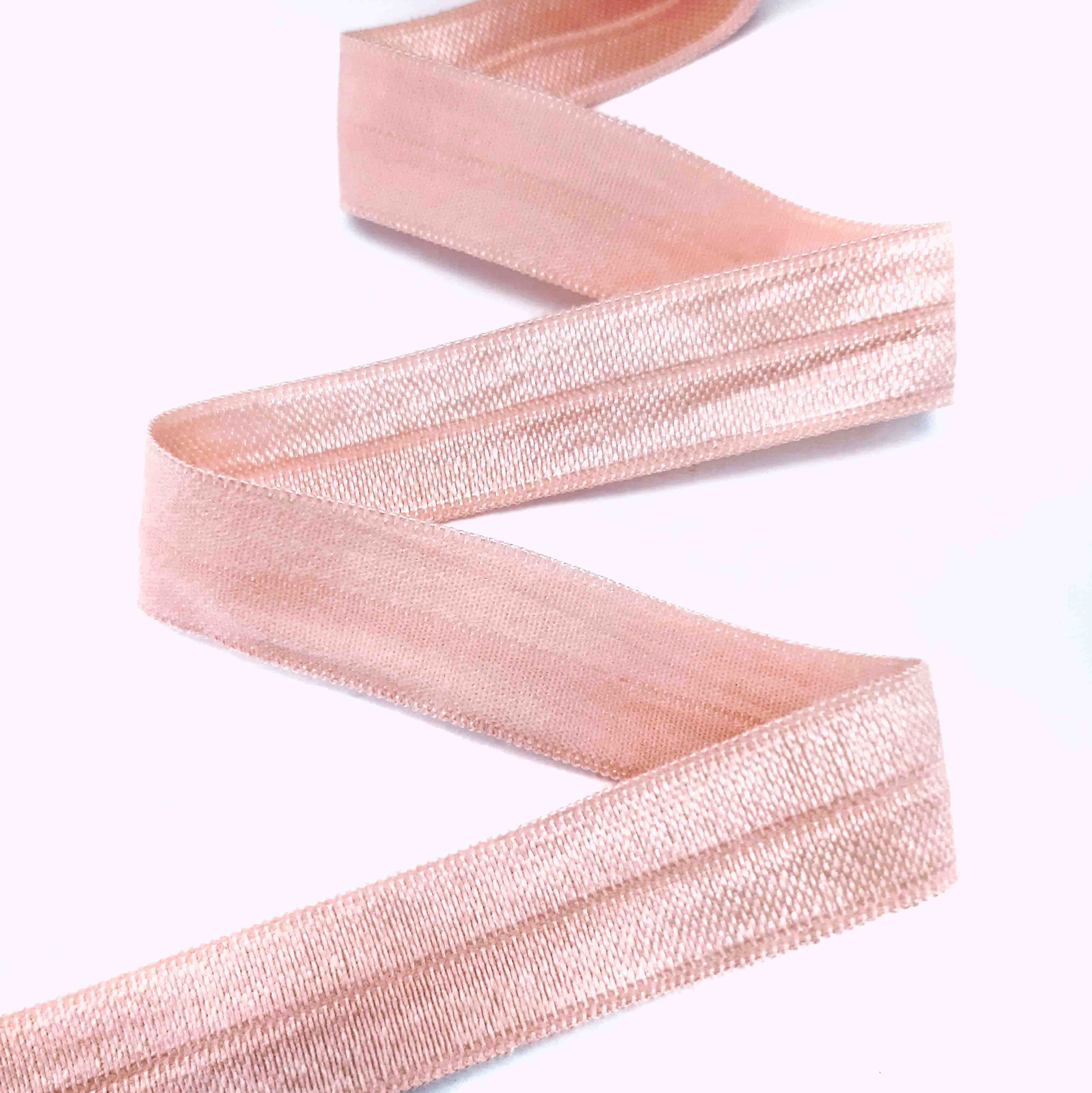 Резинка бейка світло-рожева, 16 мм