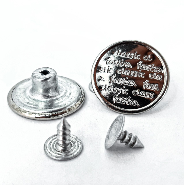 Гудзик метал арт. 04 на ніжці D20 мм, нікель