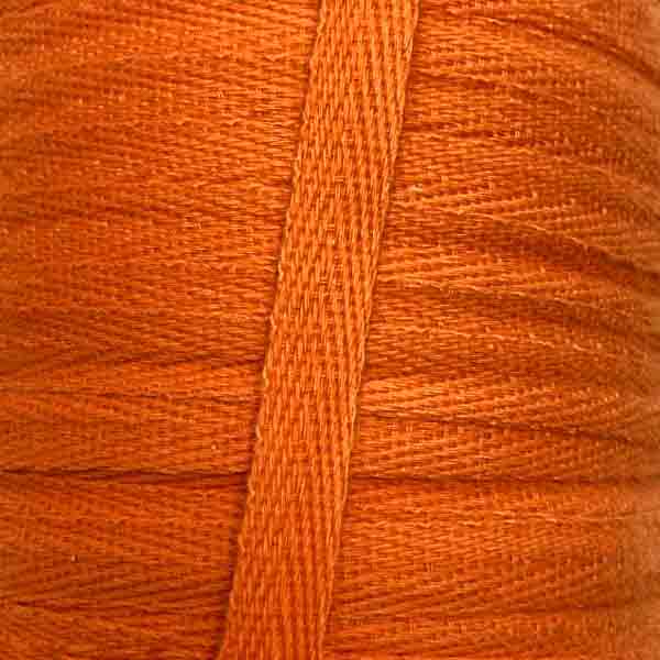 Тесьма х/б (киперная) 10мм оранжевая 5028