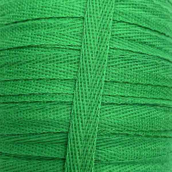 Тасьма х/б (кіперна) 10мм зелена М074