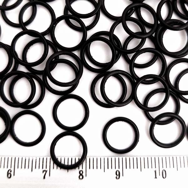 регулятор  кольцо, 8 мм черная эмаль