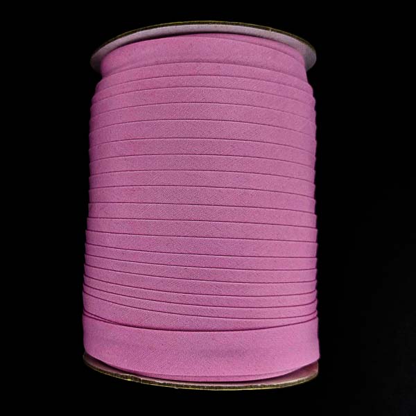 Бейка поліестер 1.5 см, рожева №34, 130 м