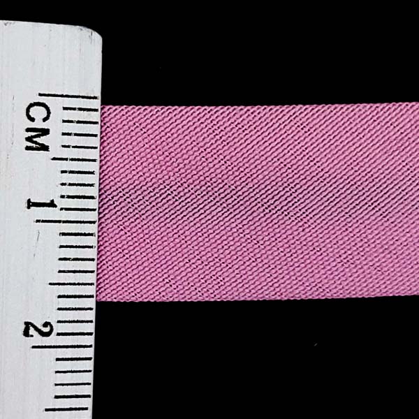 Бейка поліестер 1.5 см, рожева №34, 130 м