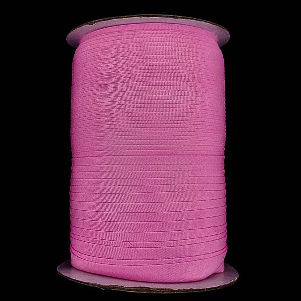 Бейка поліестер 1.5 см, рожева №35, 130 м