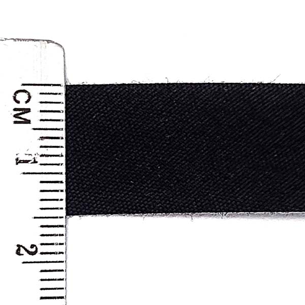 Косая бейка черная, 15 мм