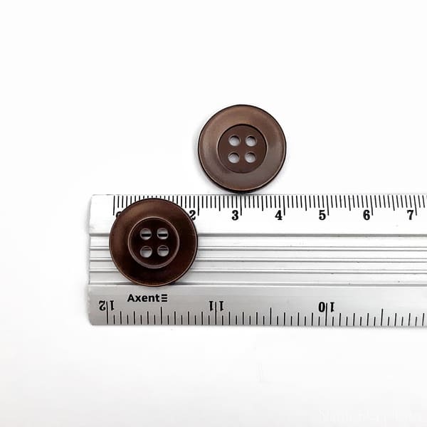 гудзик коричневий Sedefli, 20.3 мм