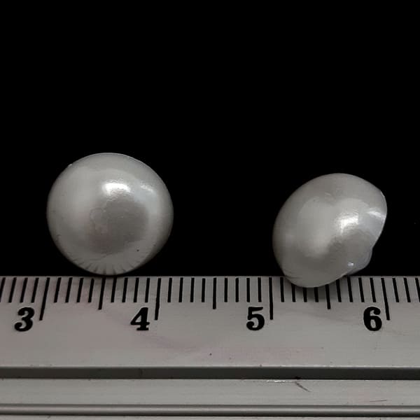 гудзик перлина біла, 12 мм