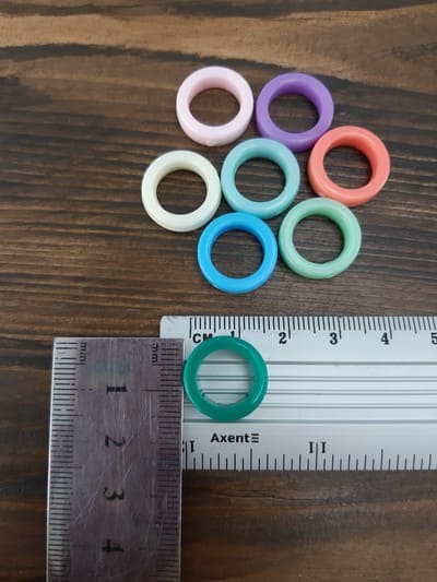 фрагмент пластиковое кольцо  15 мм