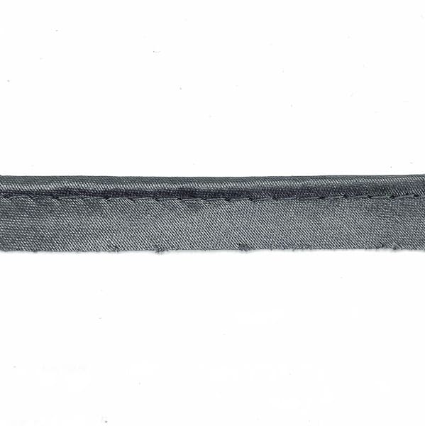 Кант атласний темно-сірий, 1 см