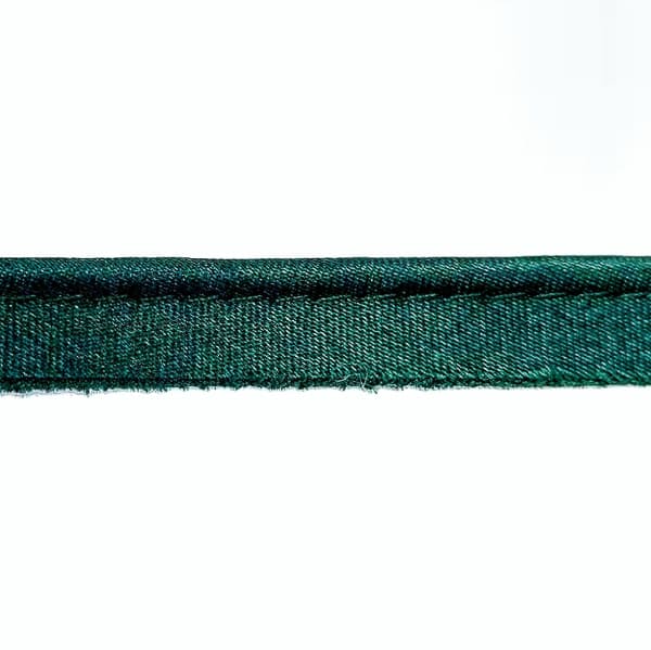 кант атласний темно-зелений (пляшковий), 1.2 см