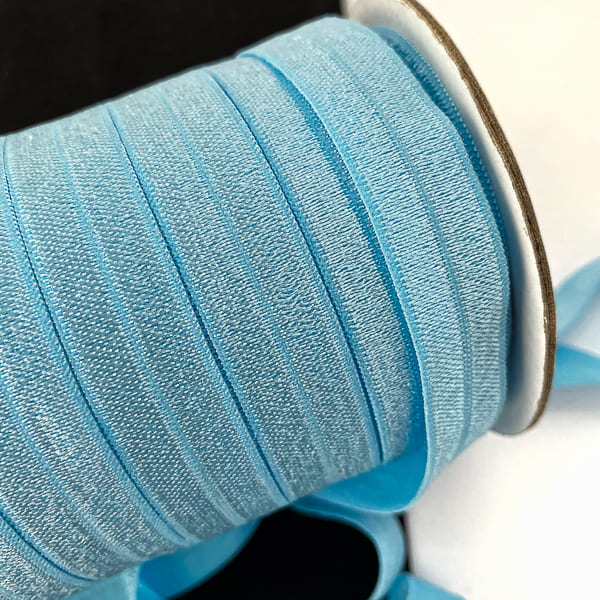 Резинка бейка блакитна, 16 мм