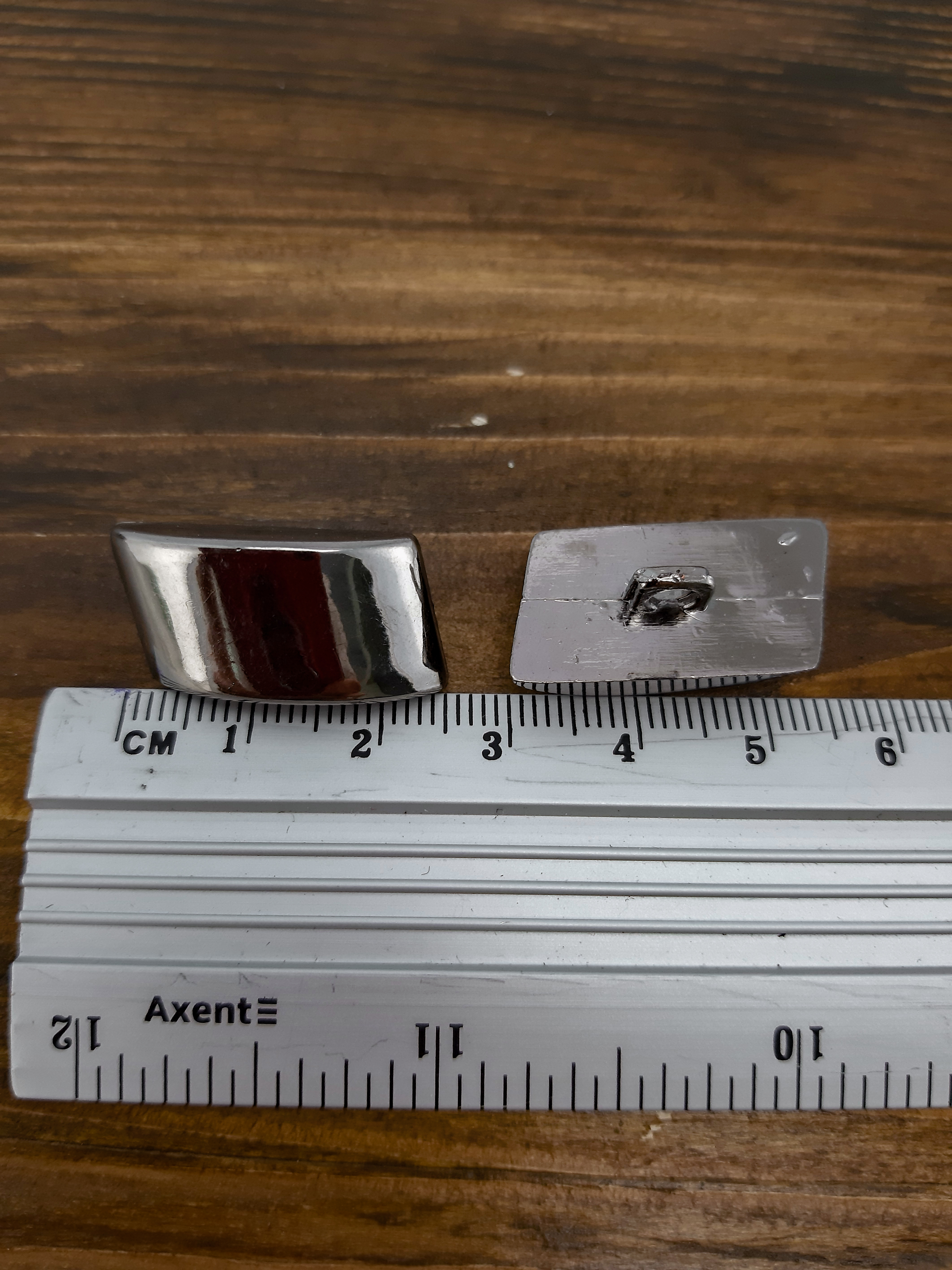 гудзик F L42/ніжка, паличка зі скошеними краями, черн.нікель уп.50 шт