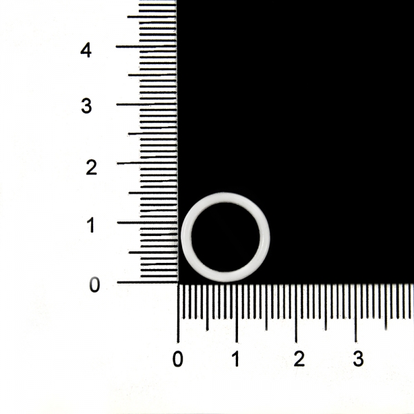 Регулятор кільце біле метал, 1.2 см
