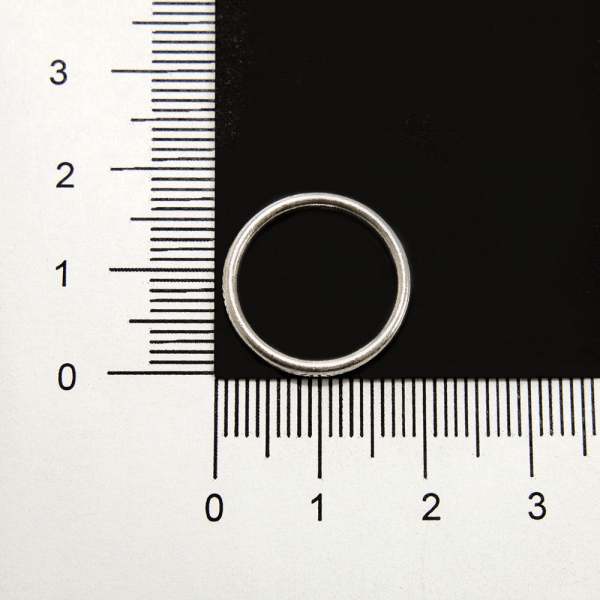 Регулятор кольцо серебро металл, 1.5 см
