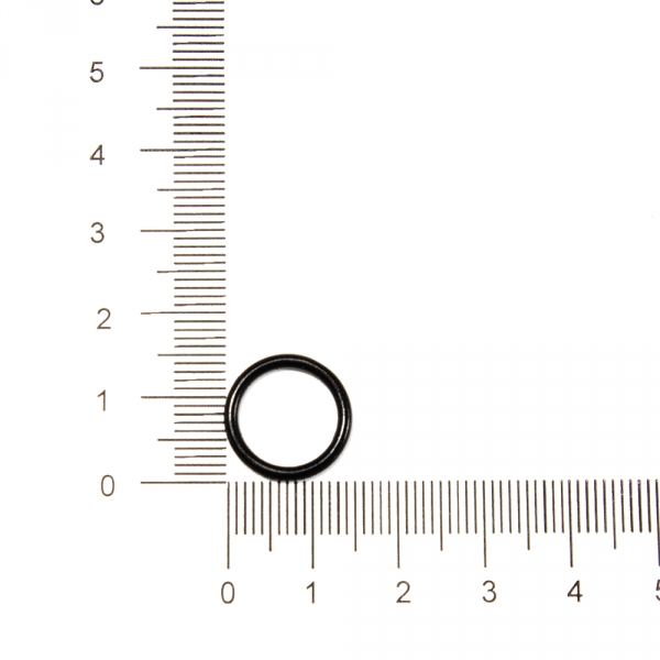 Регулятор кольцо черное металл, 1.2 см