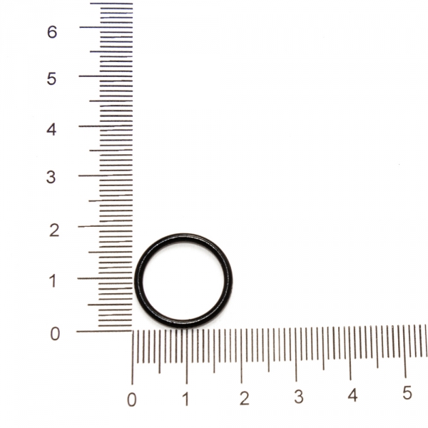 Регулятор кольцо черное металл, 1.5 см