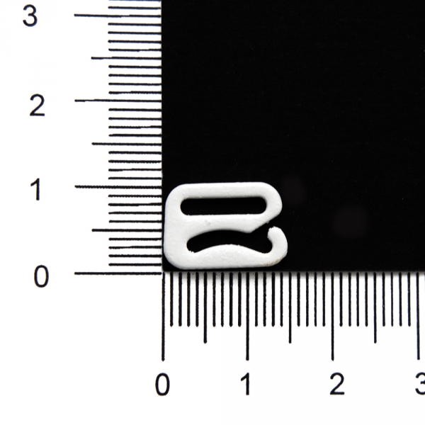 Регулятор с крючком белый металл, 1 см