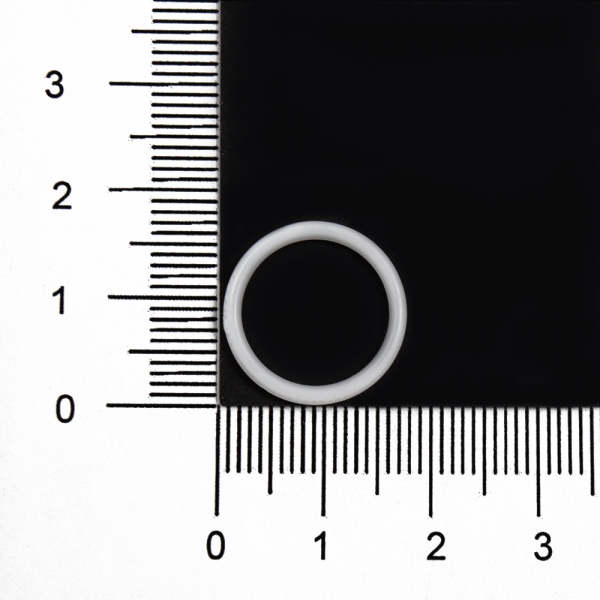 Регулятор кольцо белое пластик, 1.5 см
