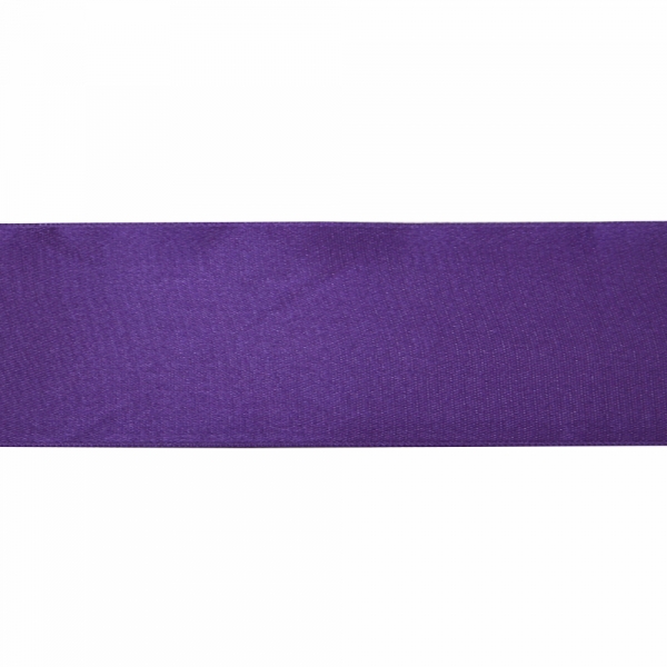 Лента атласная фиолетовая, 7 см 
