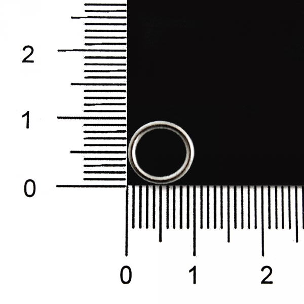 Регулятор кольцо серебро металл, 0.8 см