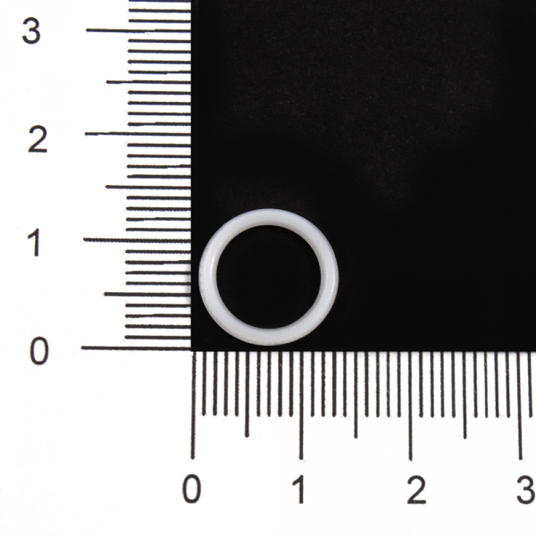 Регулятор кольцо белое пластик, 1 см