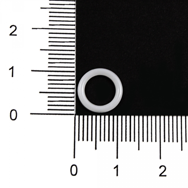 Регулятор кольцо белое пластик, 0.8 см
