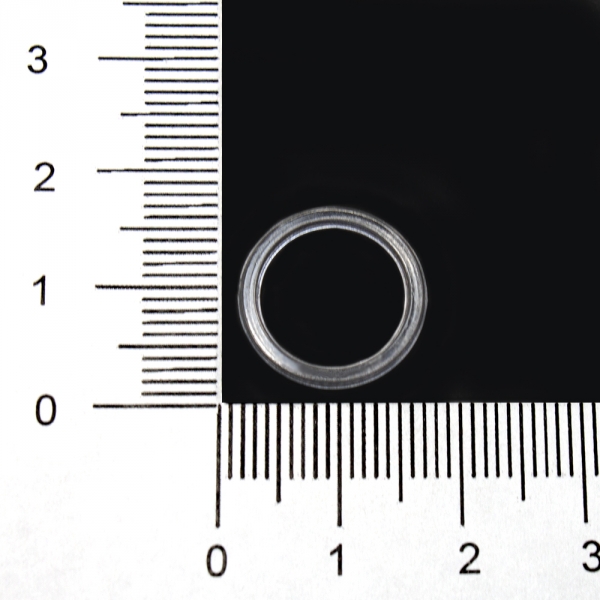 Регулятор кольцо прозрачное пластик, 1.2 см