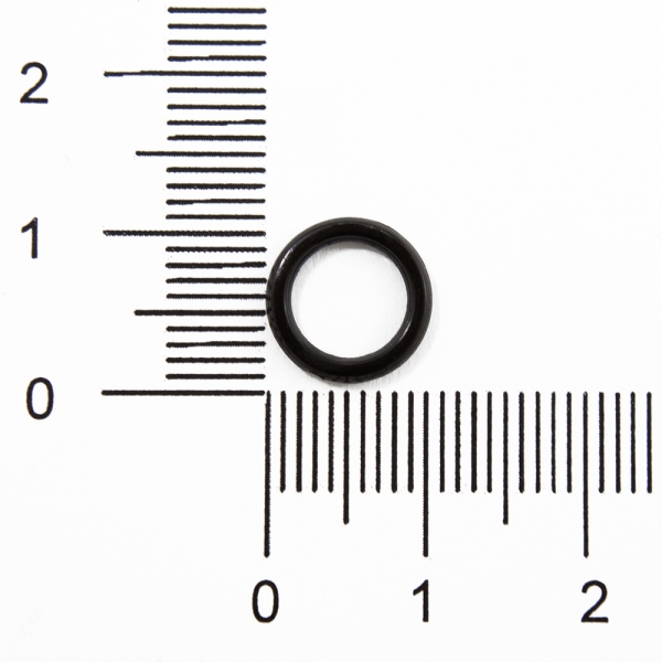 Регулятор кольцо чёрное пластик, 0.8 см