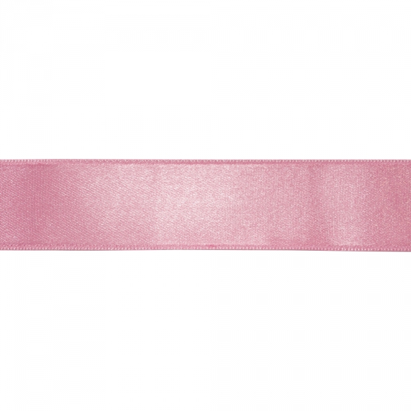 Лента атласная розовая, 3 см 