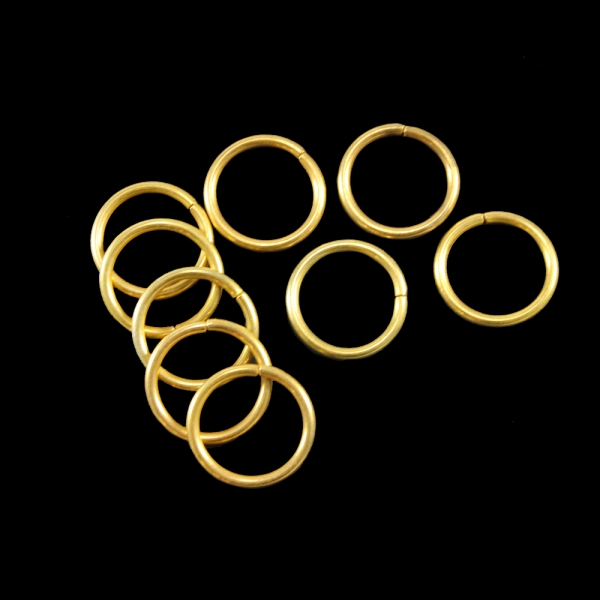 Кольцо из проволоки золото, 20 мм