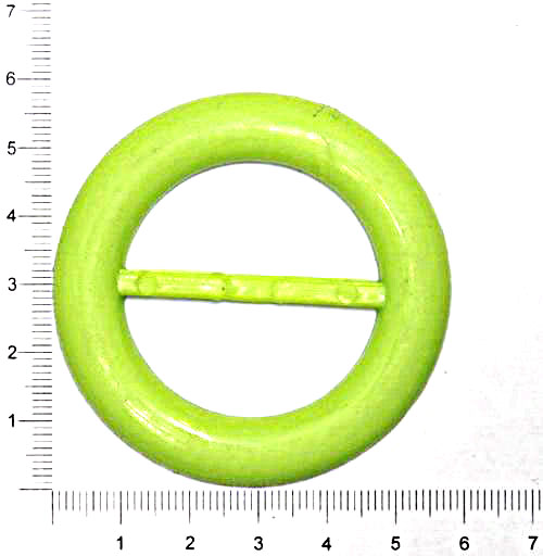 Пряжка кругла зелена, 38 мм
