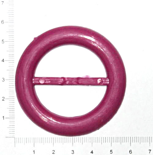 Пряжка кругла фіолетова, 38 мм