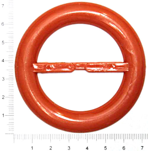 Пряжка кругла червона, 50мм