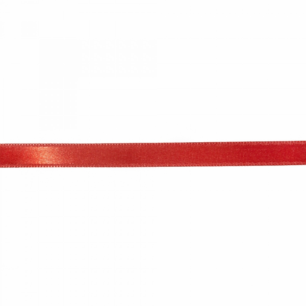 Стрічка атласна червона, 1 см