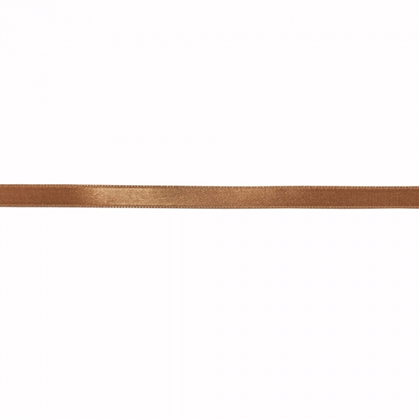 Стрічка атласна коричнева, 1 см