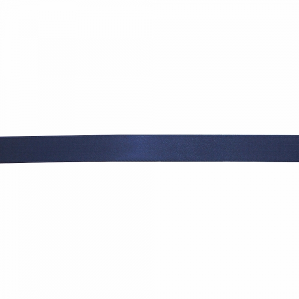 Стрічка атласна темно-синя, 3 см
